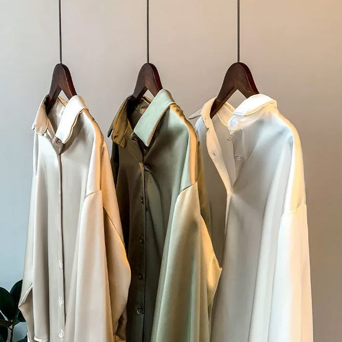 Women's Long Sleeve Collared Blouse | Relaxed Fit for Formal Occasions