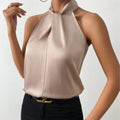 Women's Sleeveless Halter Top for Parties