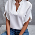 Women's Business Casual Office Blouse | V-Neck