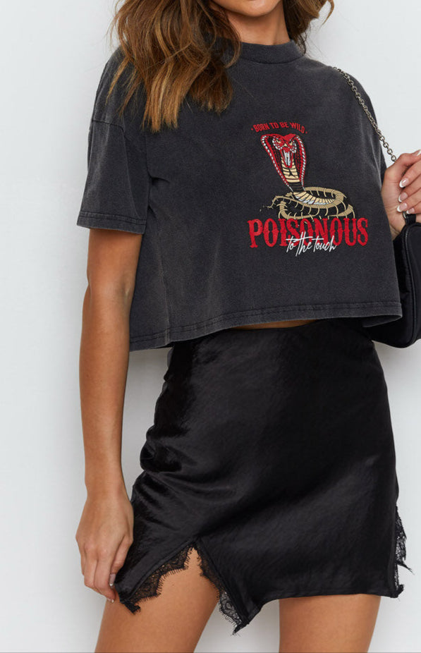 Cristina Lace Mini Skirt Black