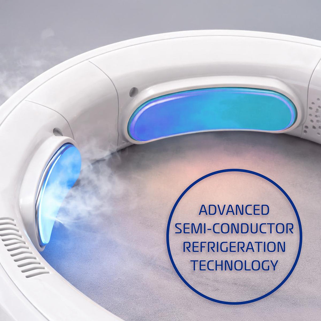 3-Zone Neck Cooler and Heater, Versatile Wearable Neck Fan for All Weather