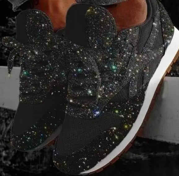 Comfortable Glitter Sneakers for Women