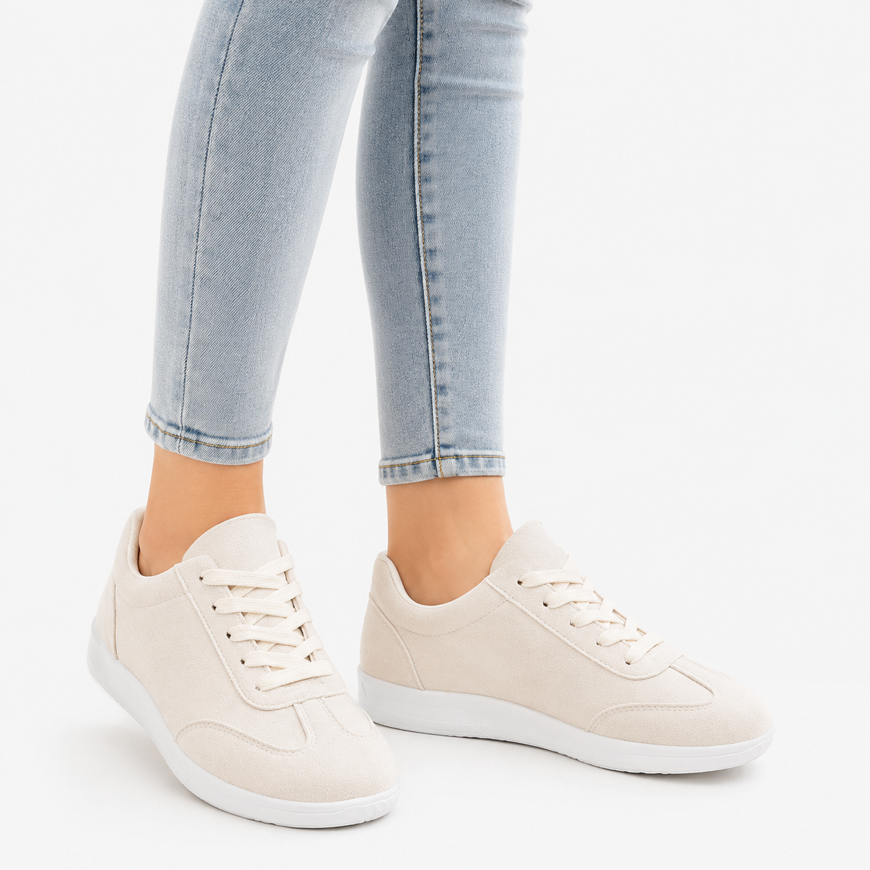 Women's Cozy White Sneakers