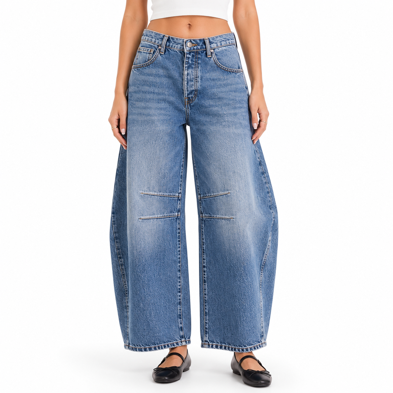Women's Relaxed Fit Baggy Jeans | Comfortable Style