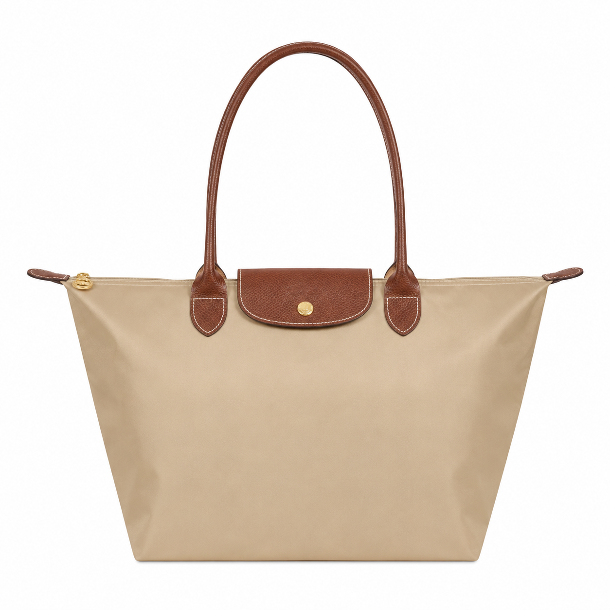 Women's Shoulder Handbag with Button Closure
