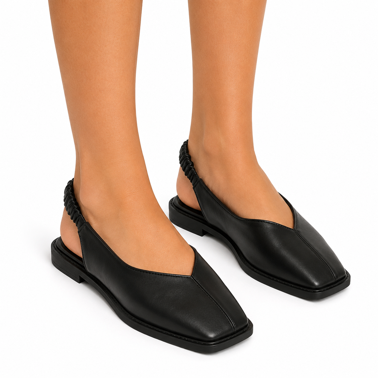 Women's Square Toe Slingback Sandals