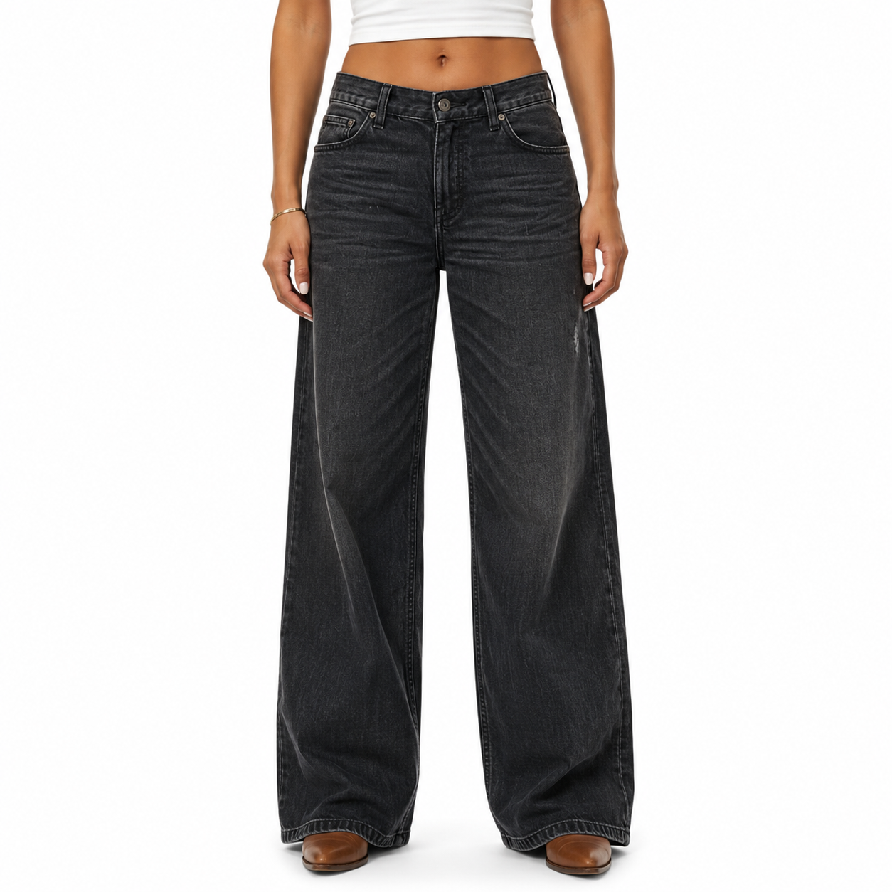 Women's Vintage Loose-Fit Long Jeans