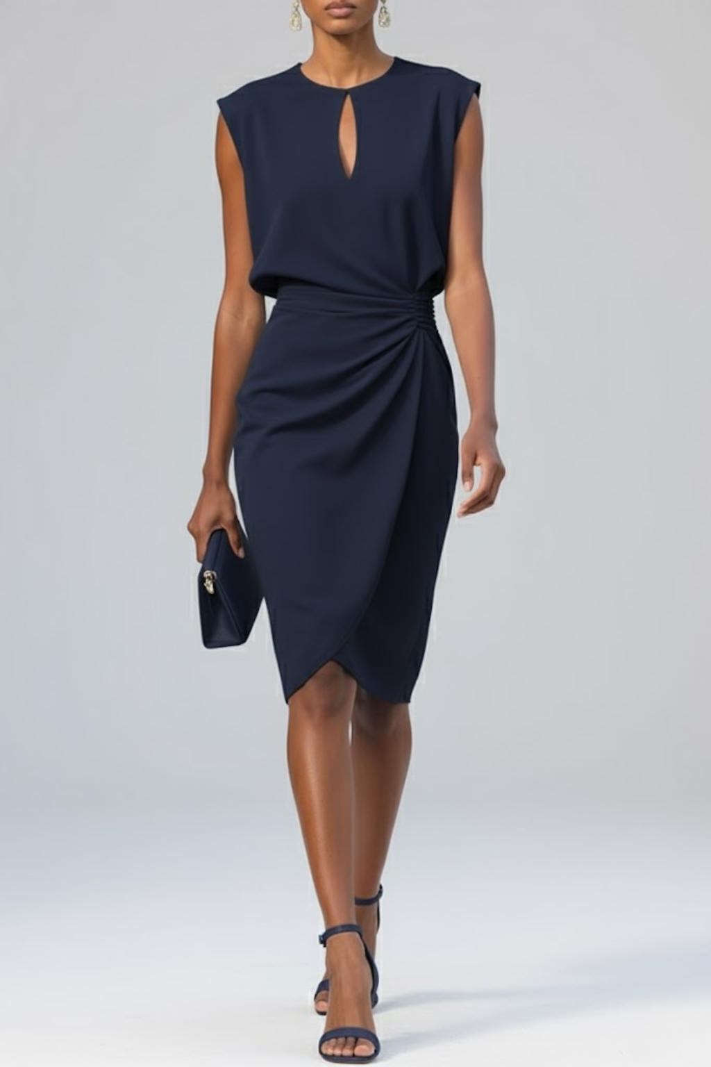 Women's Midi Cocktail Sheath Dress