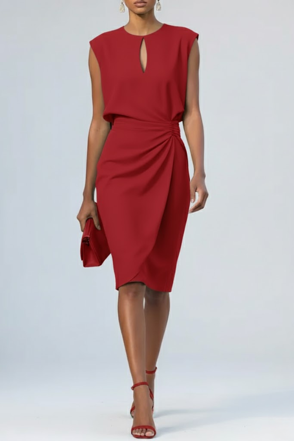 Women's Midi Cocktail Sheath Dress
