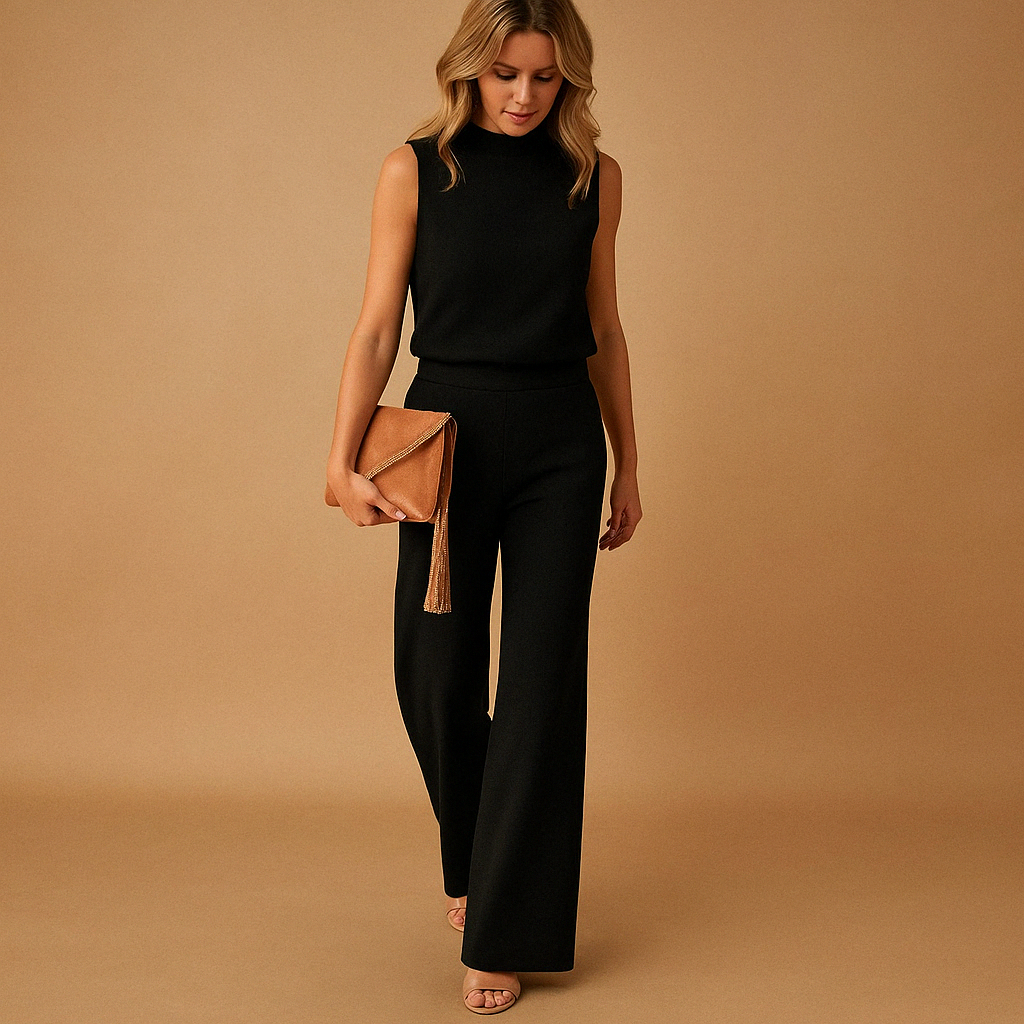 Casual Sleeveless Jumpsuit for Women | Round Neck Design