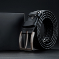 Men's Vintage Braided Belt | with Silver Pin Buckle