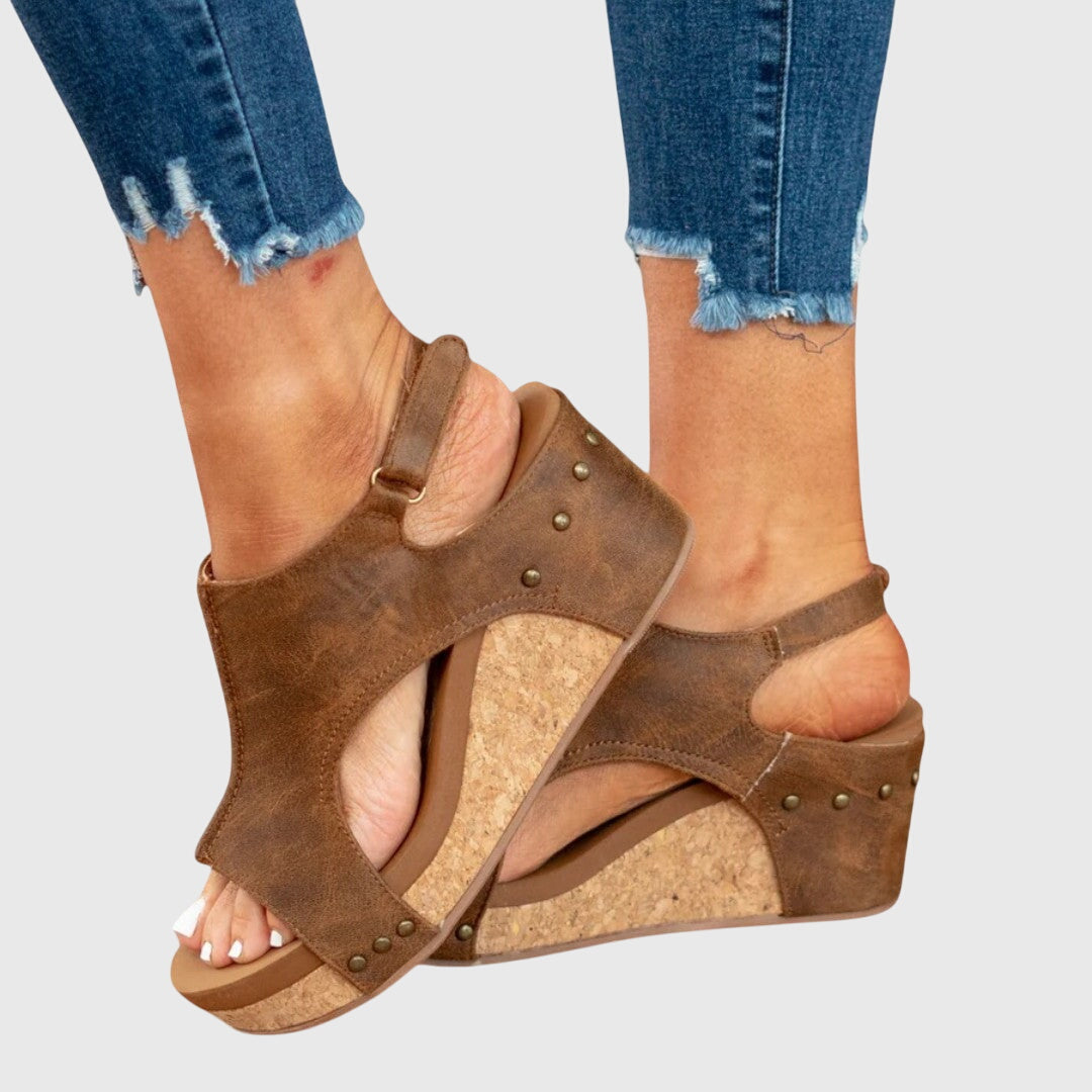 Women's Open Toe Wedge Sandals | Platform