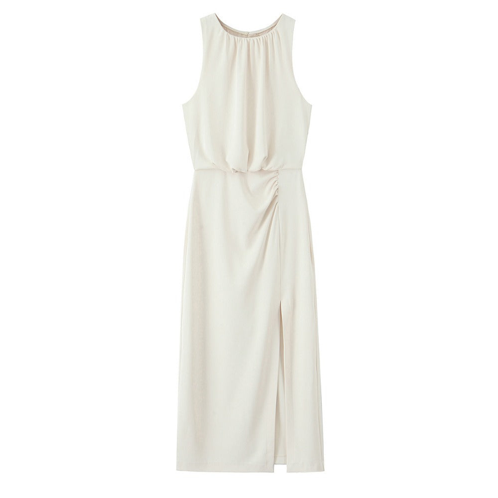 Sleeveless Maxi Dress with Side Slit for Women - Federica