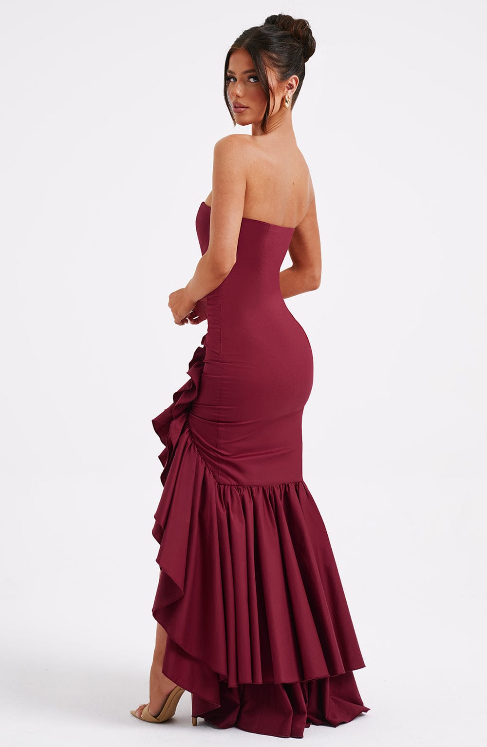 Jimena Maxi Dress - Burgundy