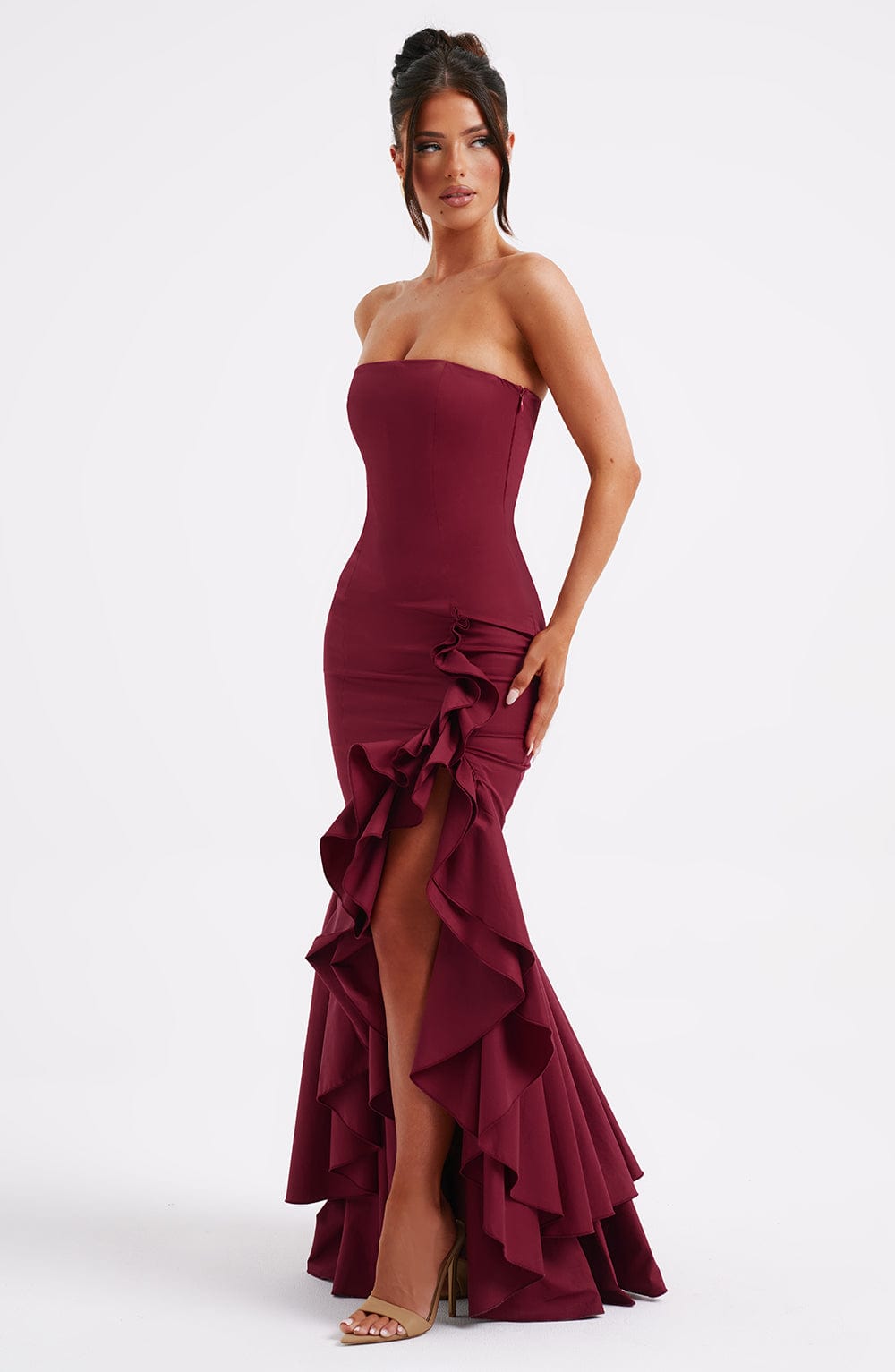 Jimena Maxi Dress - Burgundy