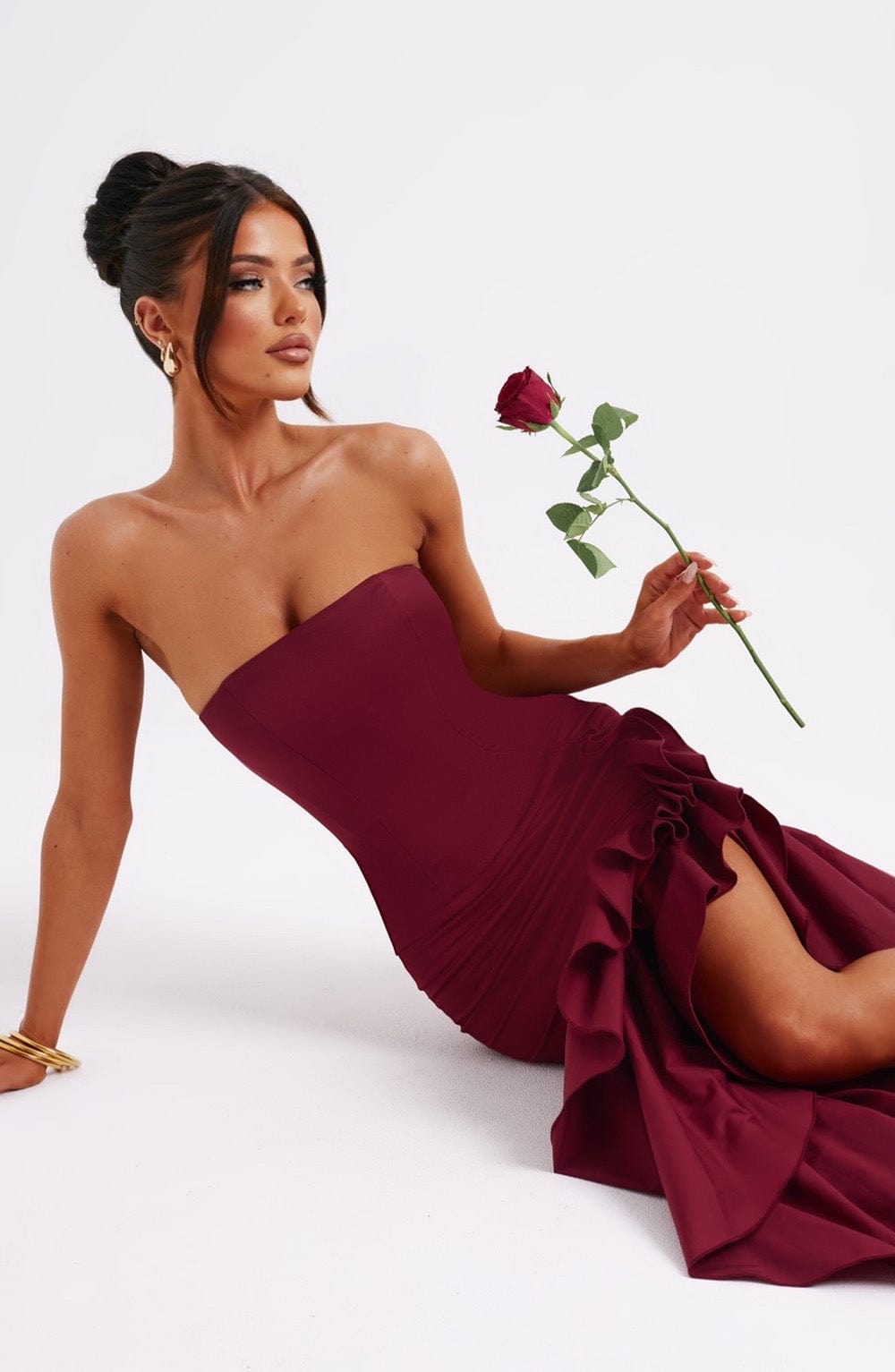 Jimena Maxi Dress - Burgundy