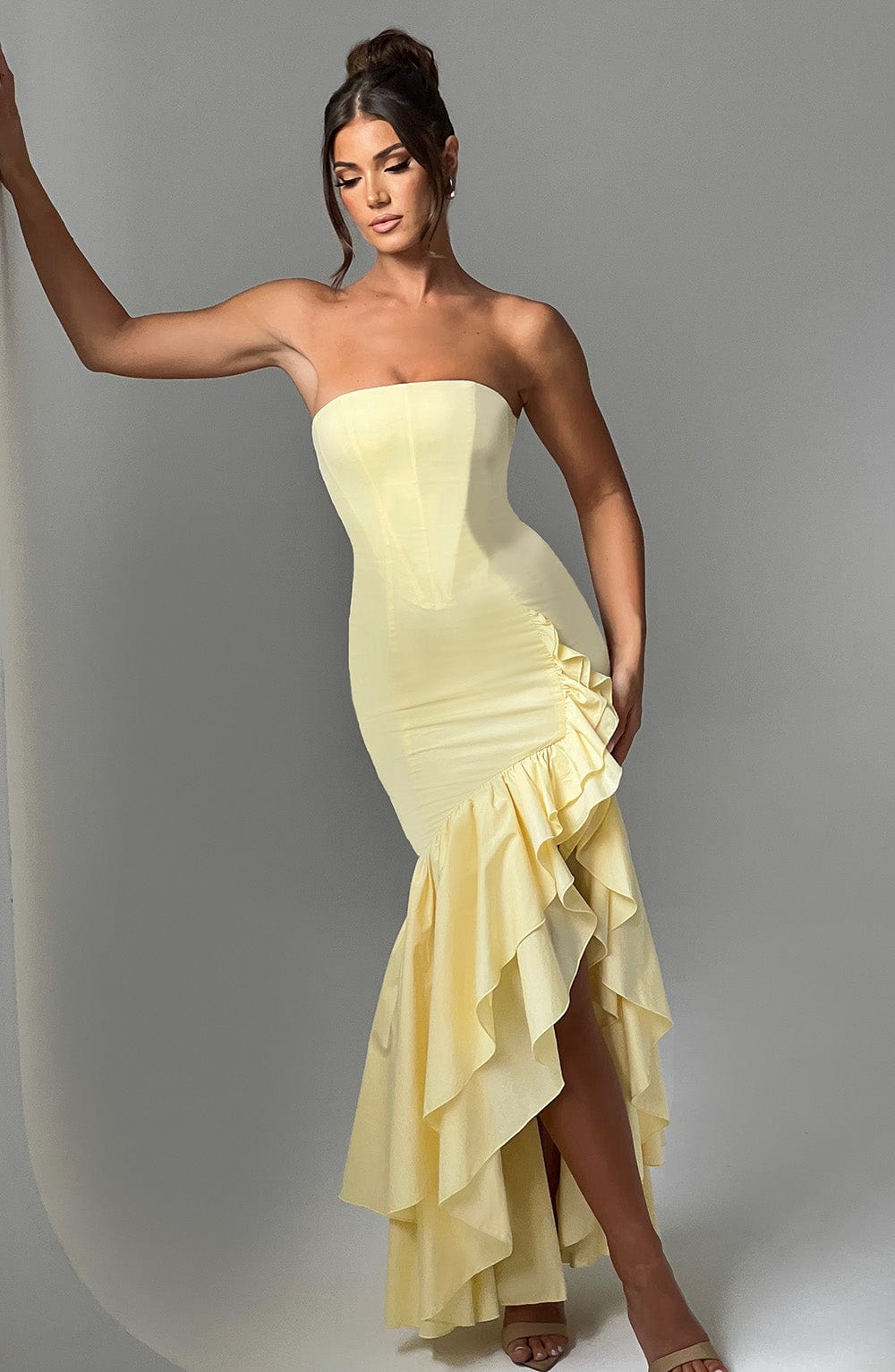 Ana Sofía Maxi Dress - Lemon