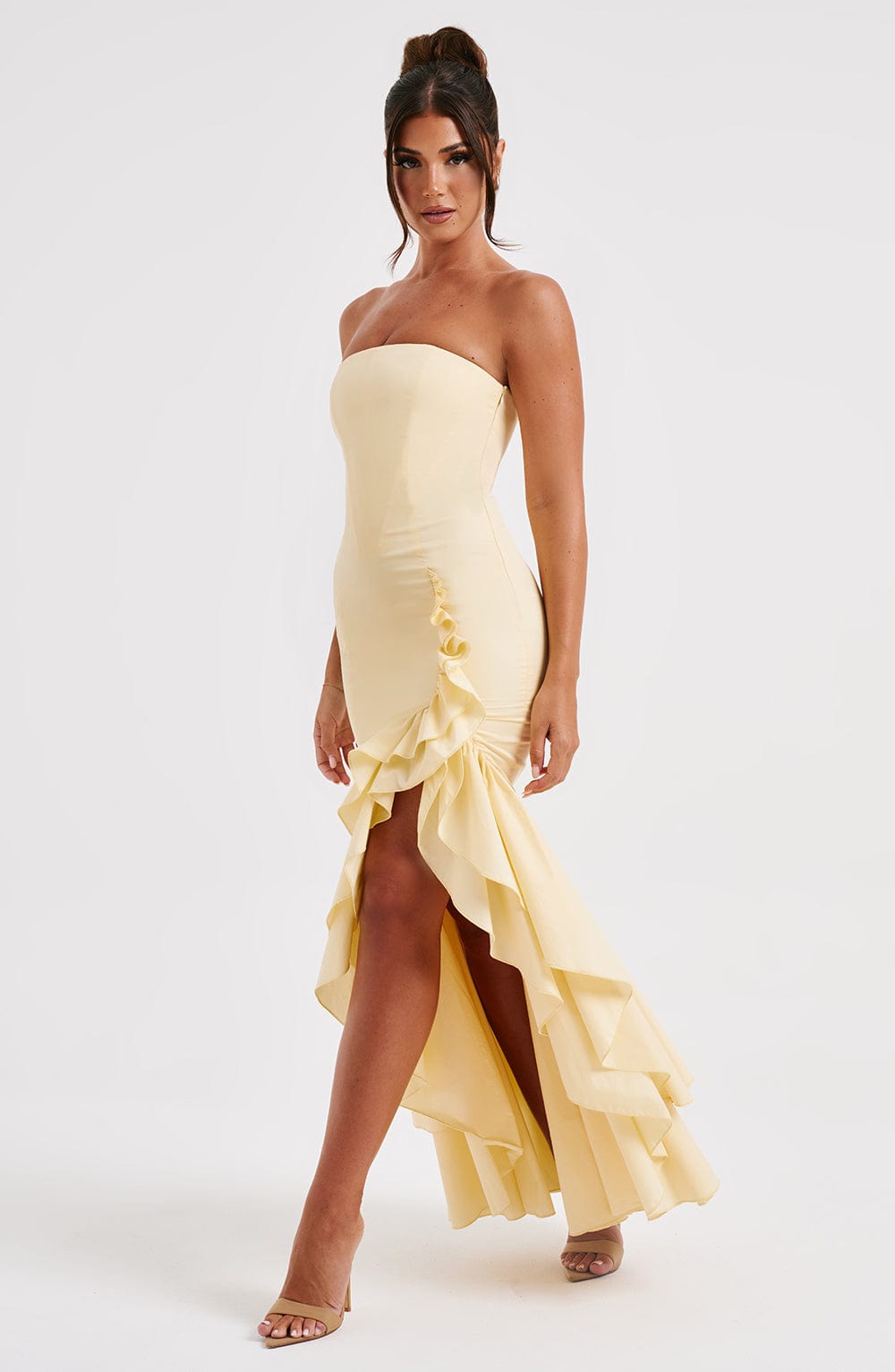 Ana Sofía Maxi Dress - Lemon