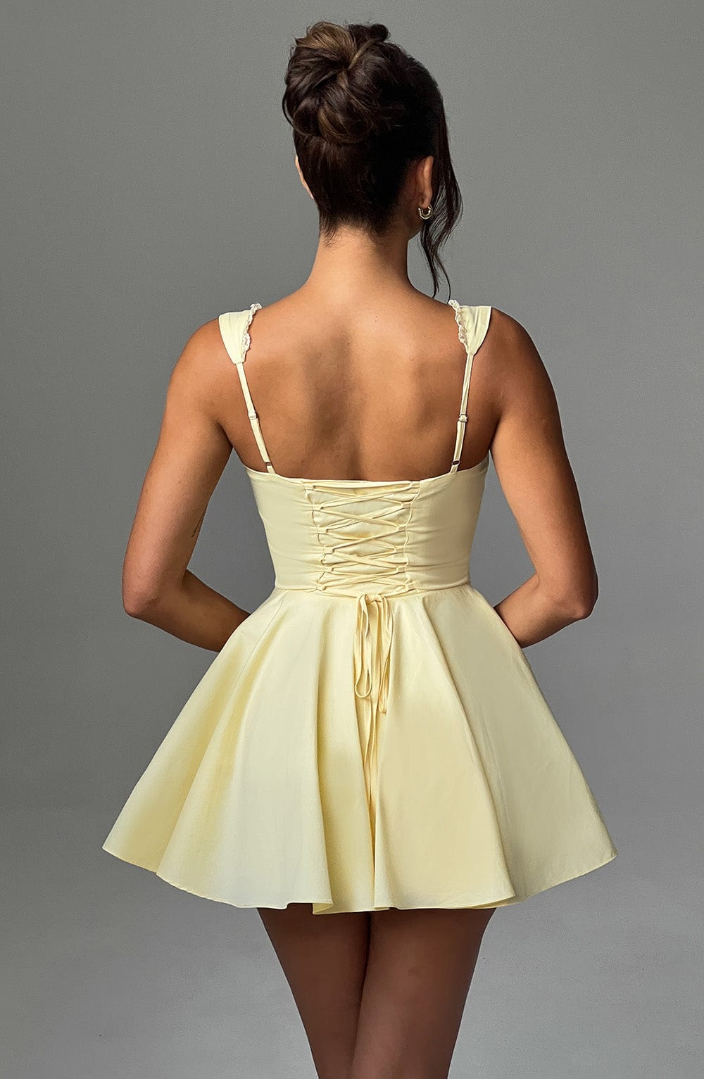 Emily Mini Dress-Lemon