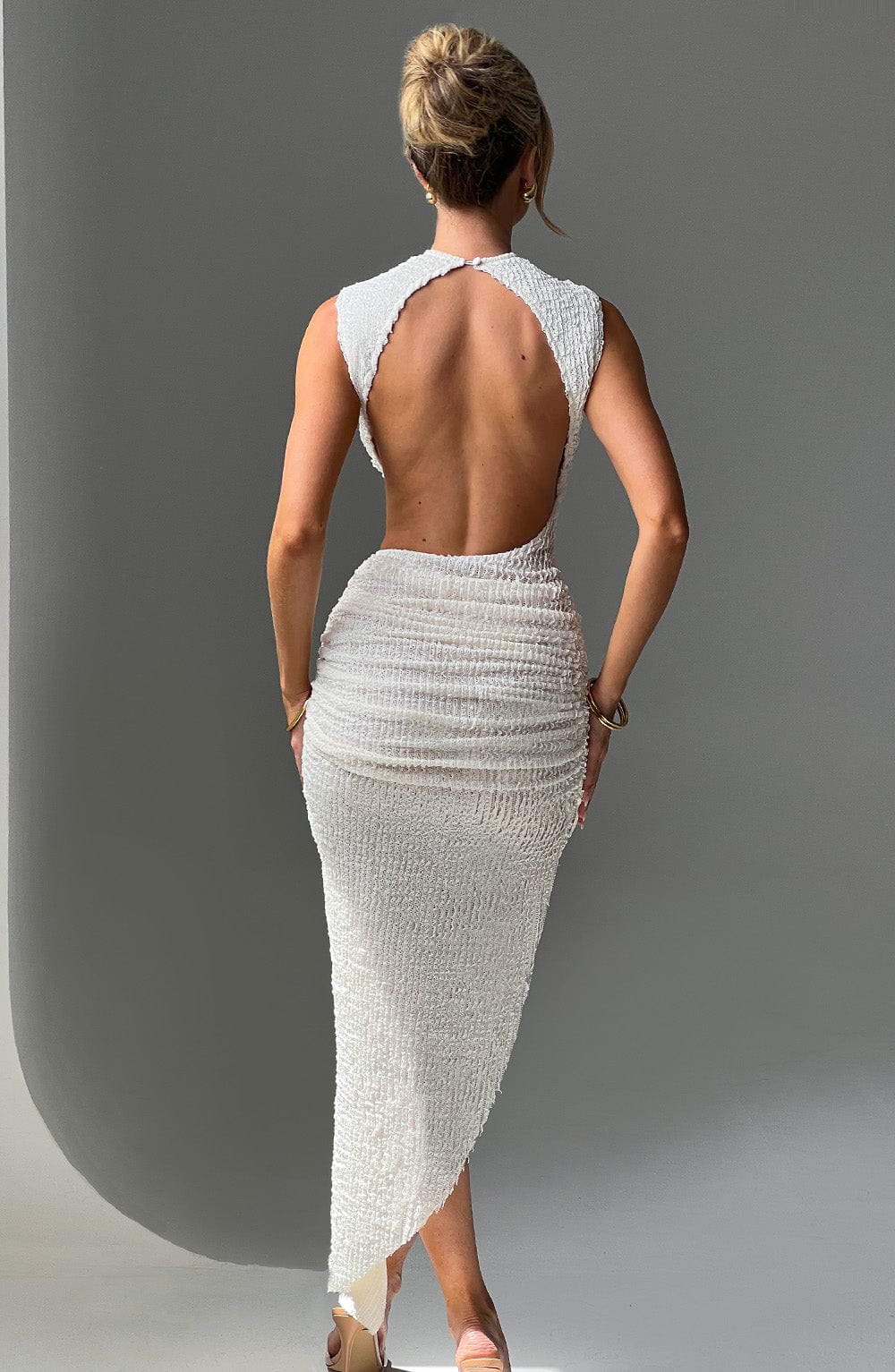 Carmen Midi Dress - Ivory