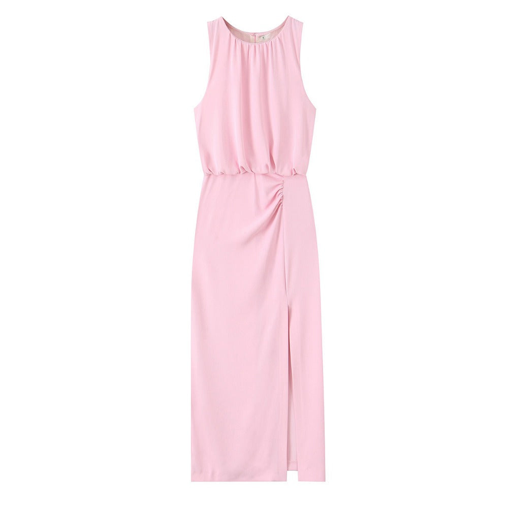 Sleeveless Maxi Dress with Side Slit for Women - Federica