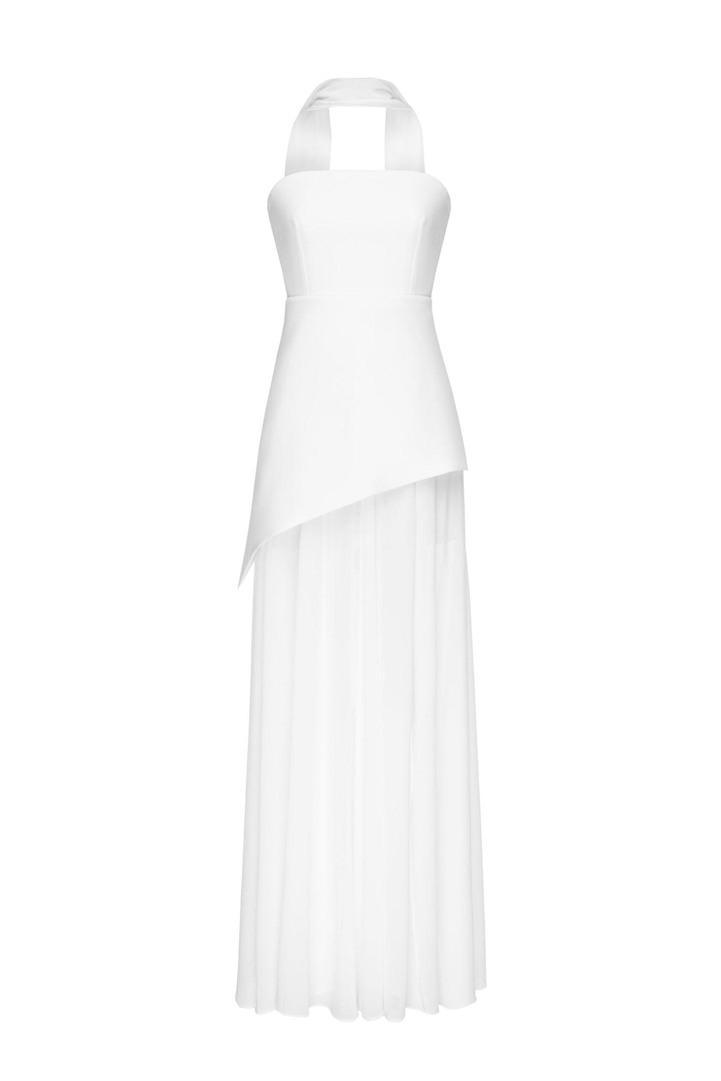 Maxi Dress with Side Slit and Halter Neck for Women - Orsola
