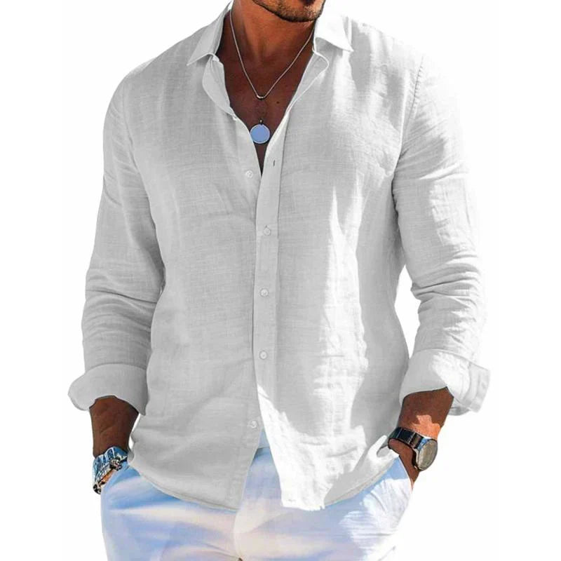 Men's Casual Long Sleeve Summer Shirt