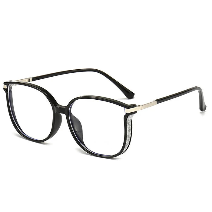 Women’s Retro Oversized Cat-Eye Glasses | Clear Frame