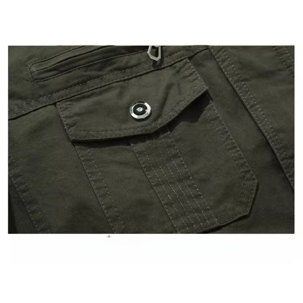 Zip Up Cotton Bomber Jacket for Men - Ambra