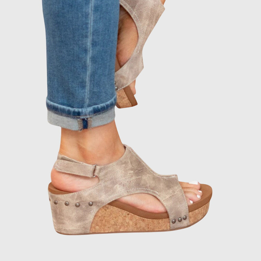 Women's Open Toe Wedge Sandals | Platform