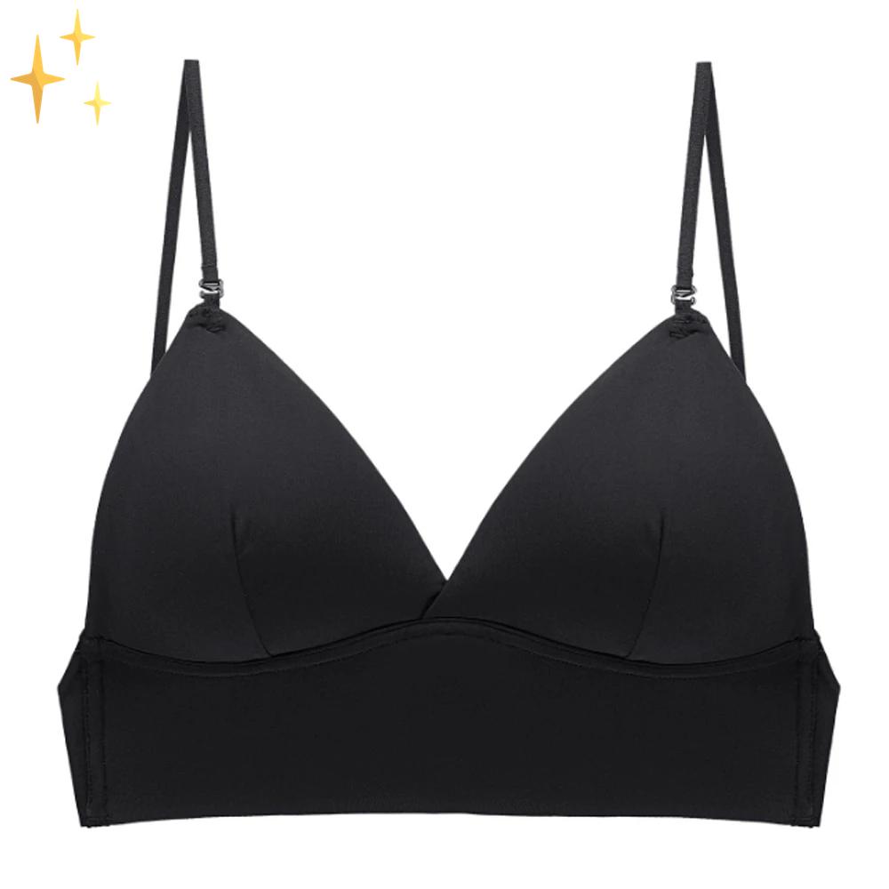Women's Deep V Low Cut Backless Triangle Bra | Wireless