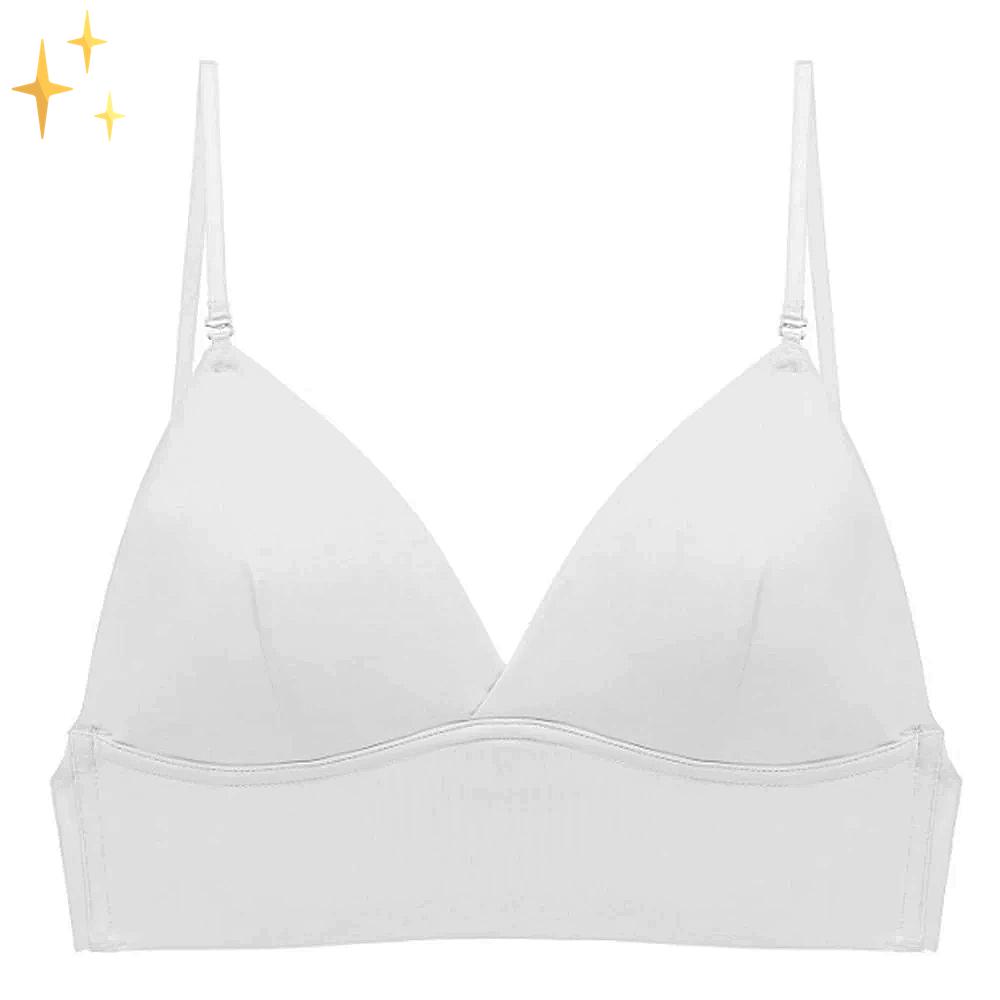 Women's Deep V Low Cut Backless Triangle Bra | Wireless