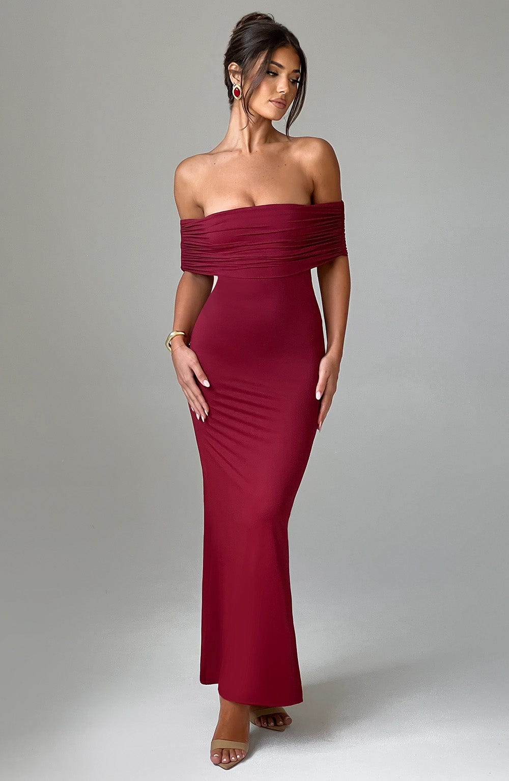 Ariadna Maxi Dress - Burgundy