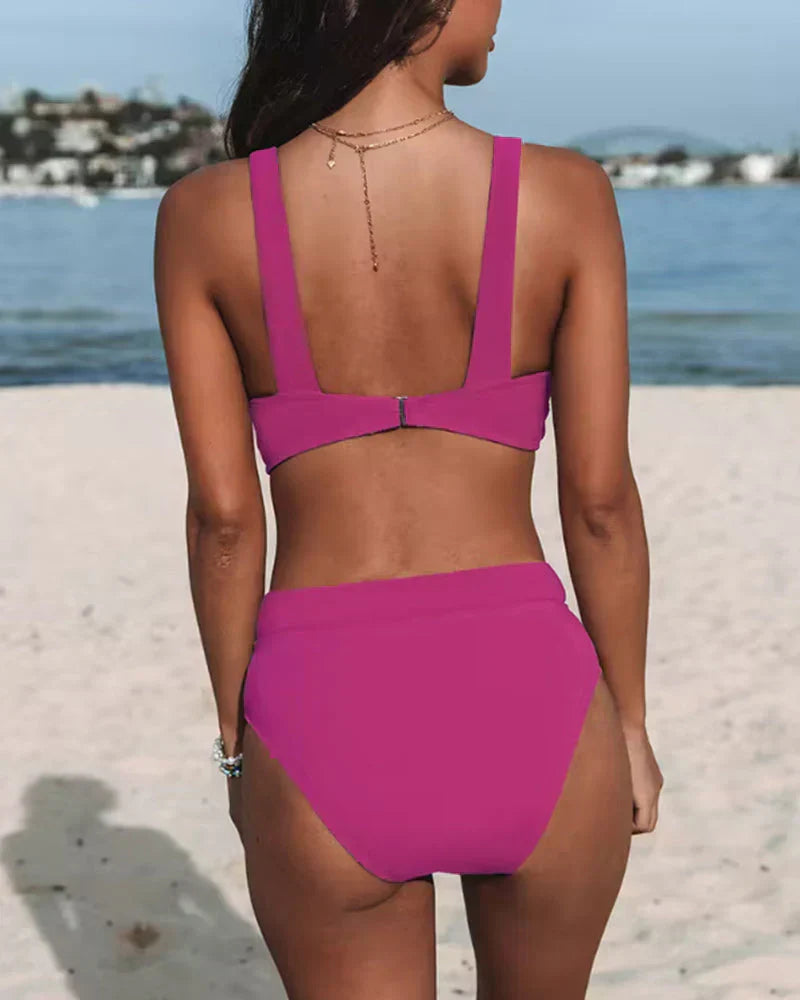 High-Waisted Two-Piece Bikini Set for Women | Summer Collection