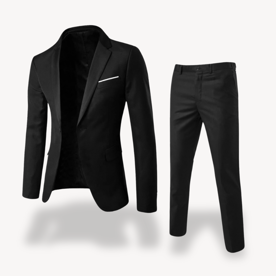 Men's Business Casual Slim Fit 2-Piece Suit | Blazer and Trousers