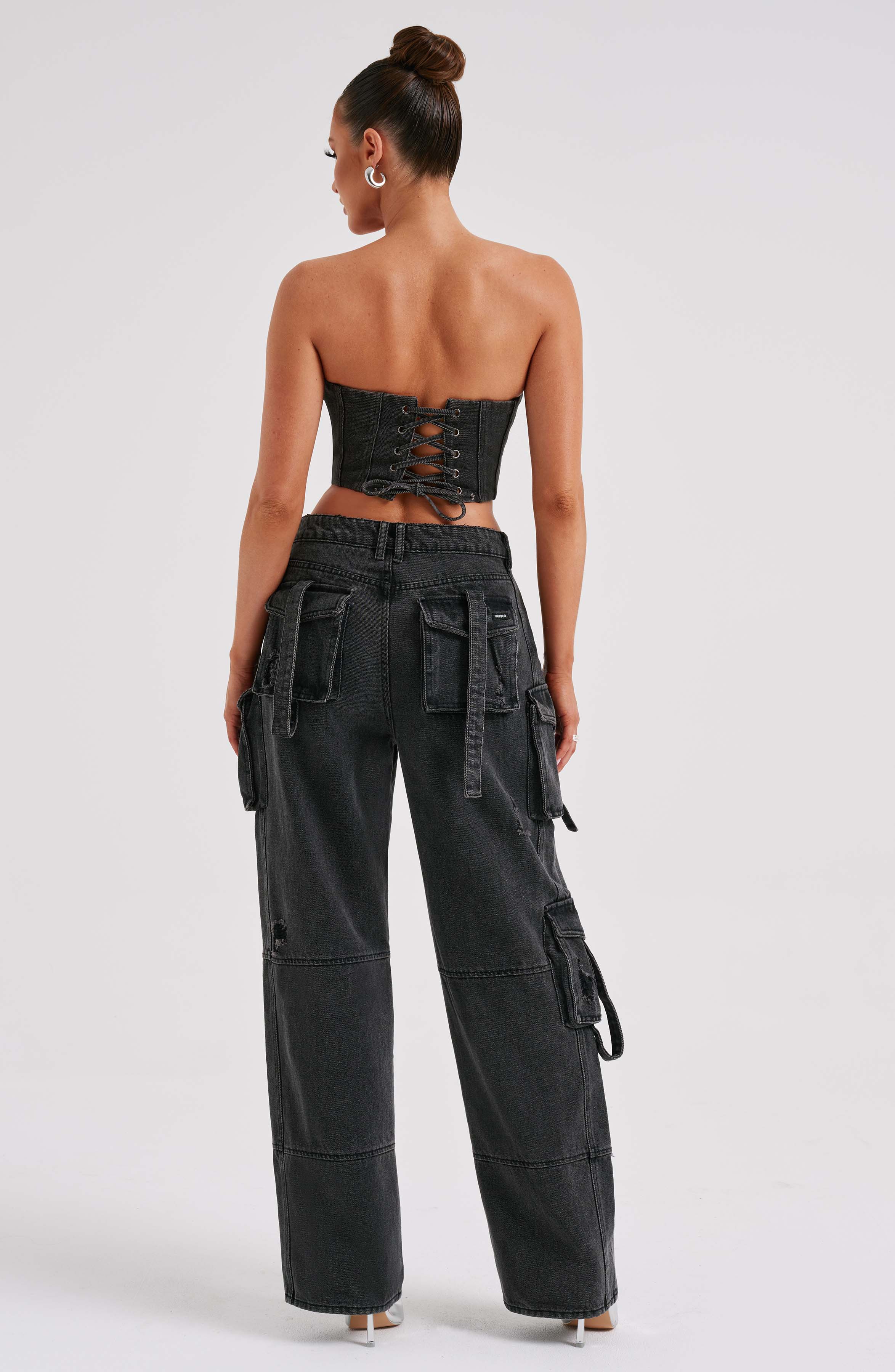 Rafaella Cargo Pant - Black