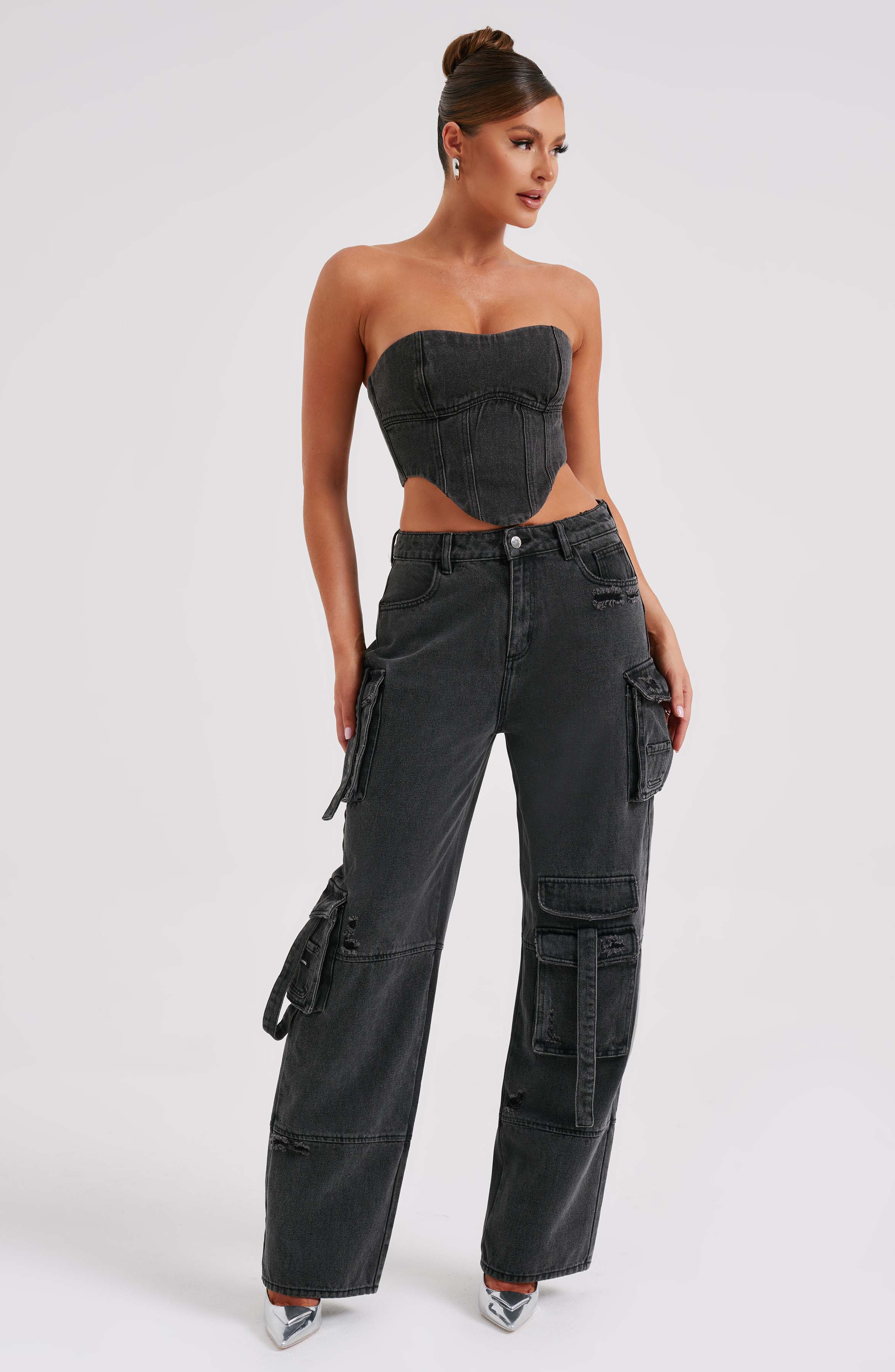 Rafaella Cargo Pant - Black