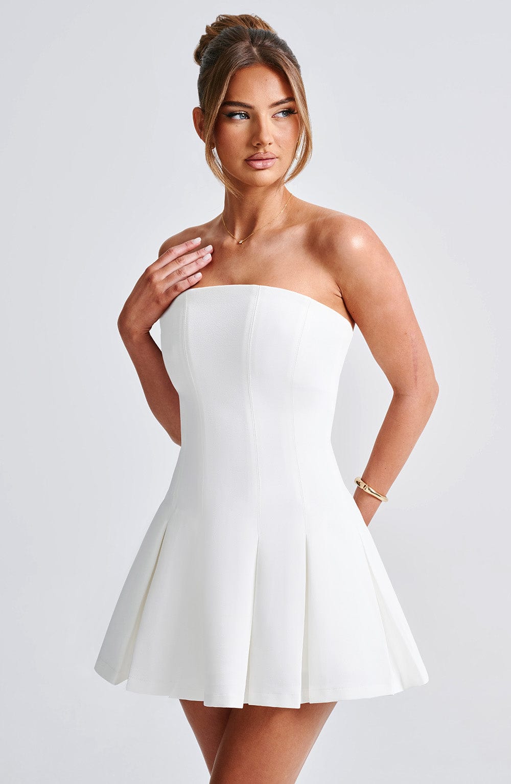 Danna Mini Dress-Ivory