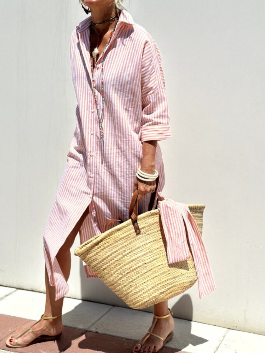 Long Women's Shirt Dress
