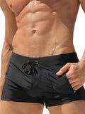 Men's Low Rise Swim Trunks | with Zipper Pocket