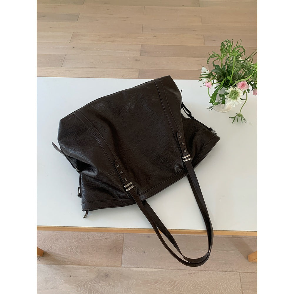 Large Faux Leather Tote Bag for Women - Grazia