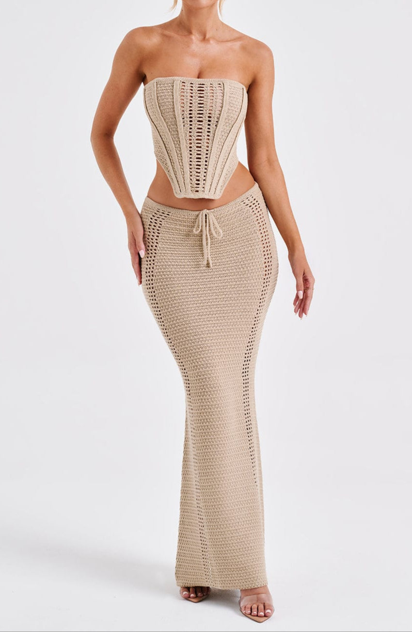 Giacinta Maxi Skirt - Beige