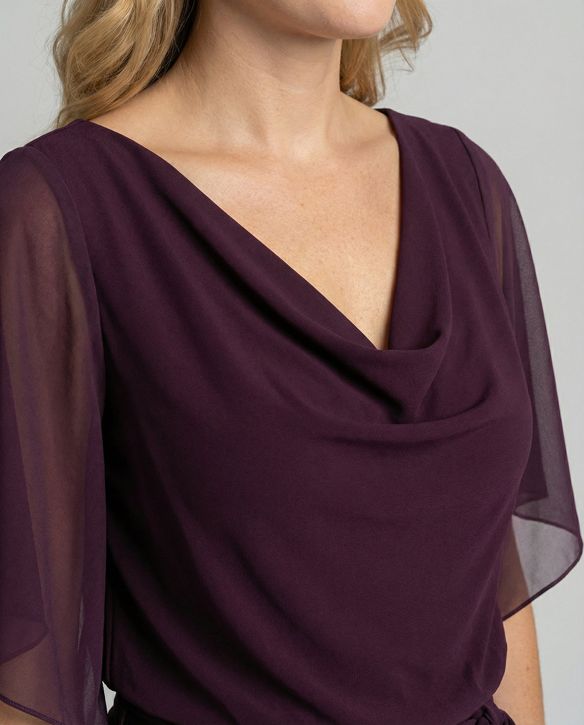 Women's Wide-Leg Evening Jumpsuit | with Tie Waist Belt
