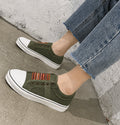Women's Low Top Slip-On Sneakers | with Boho Striped Accent