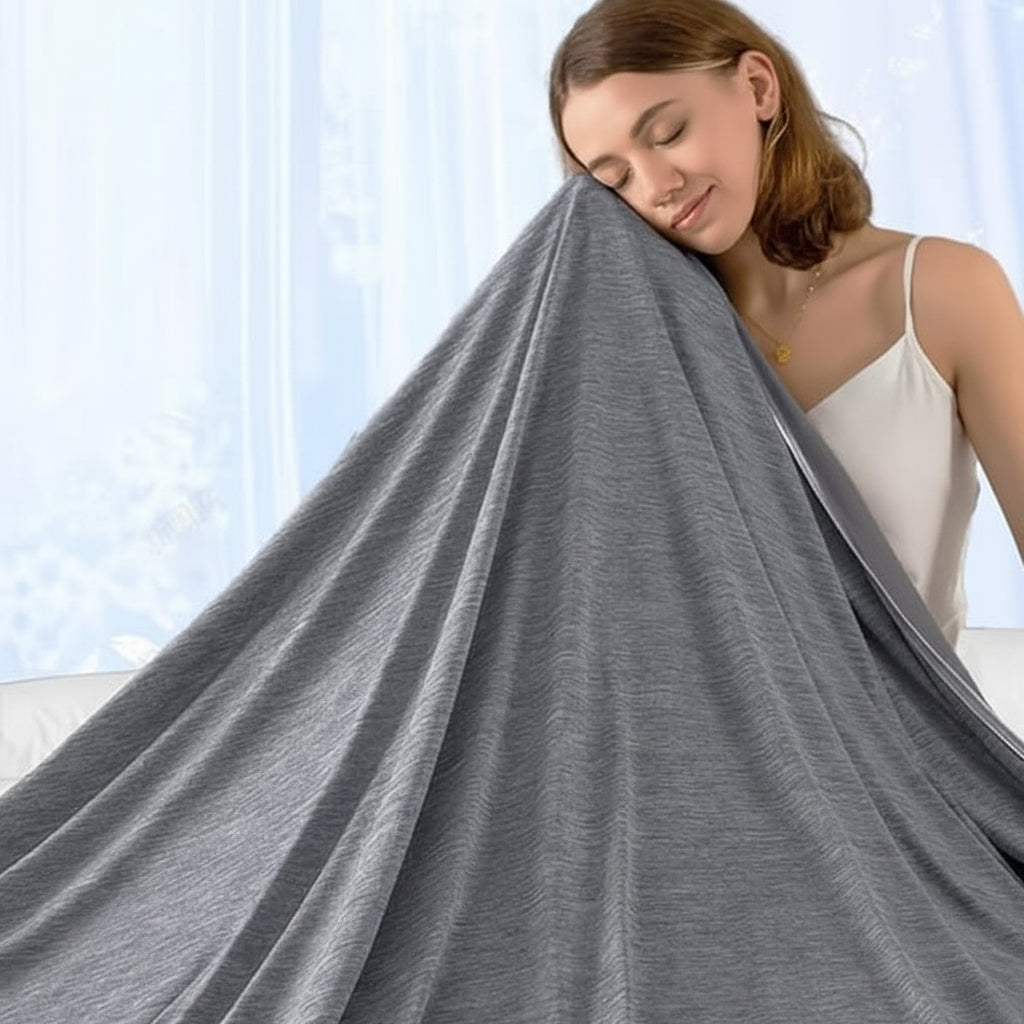Lightweight Breathable Cooling Blanket for Comfortable Summer Sleep
