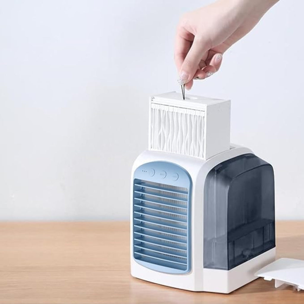 Compact Oscillating Evaporative Air Cooler Fan