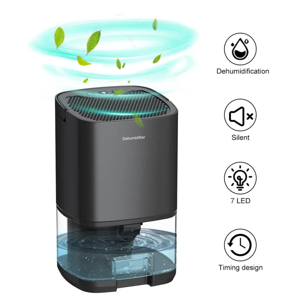Portable Compact Dehumidifier with Cooling Night Light