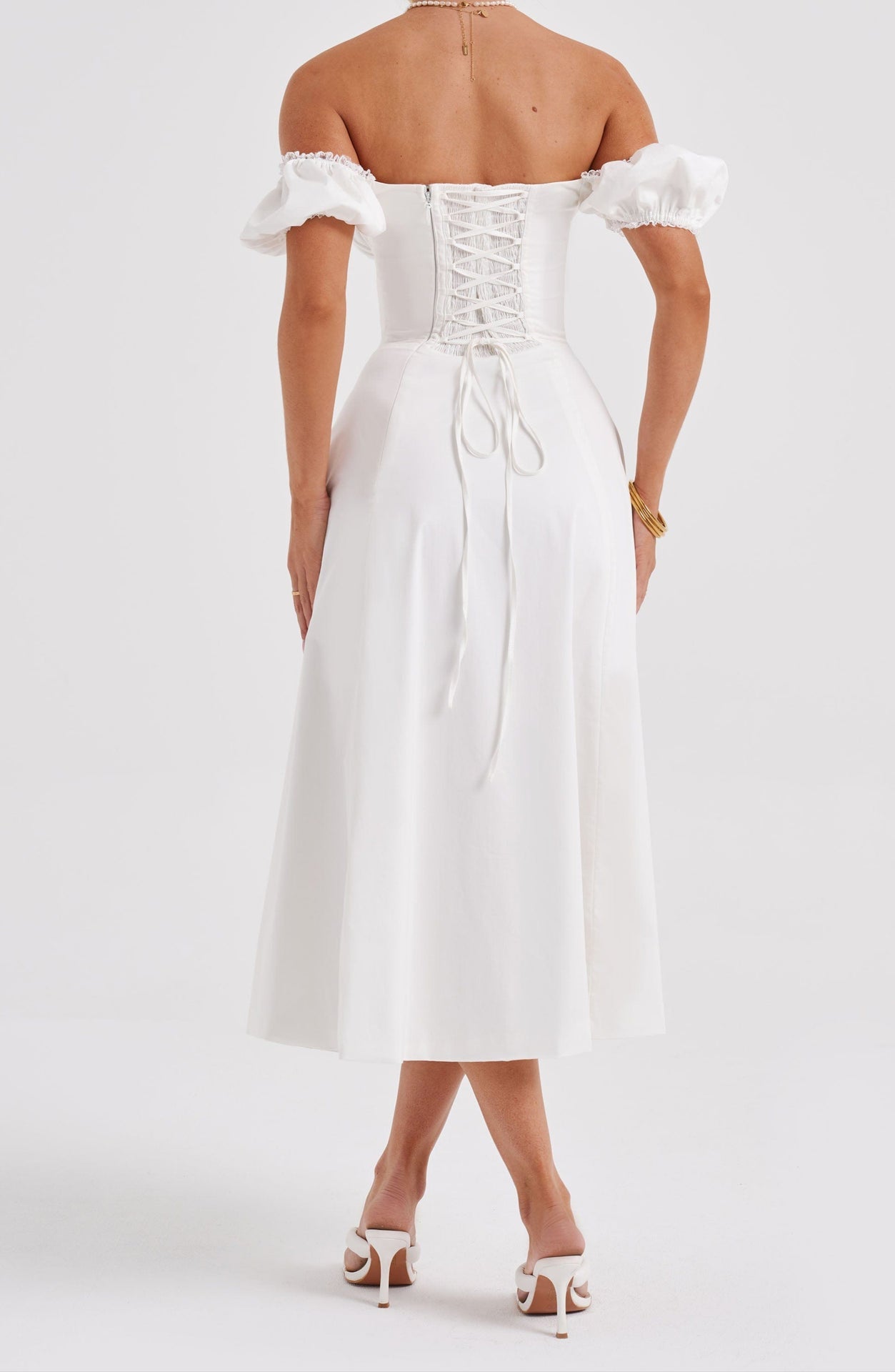 Daniela Midi Dress - Ivory