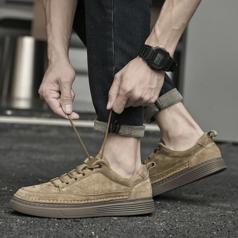 Men’s Casual Low-Top Walking Sneakers | Platform Sole