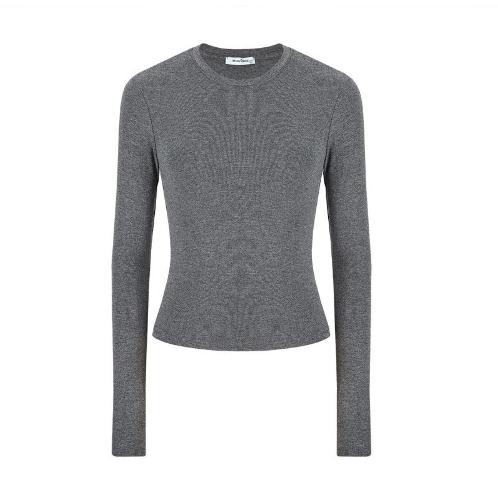 Long Sleeve Fitted T-Shirt for Women - Wanda